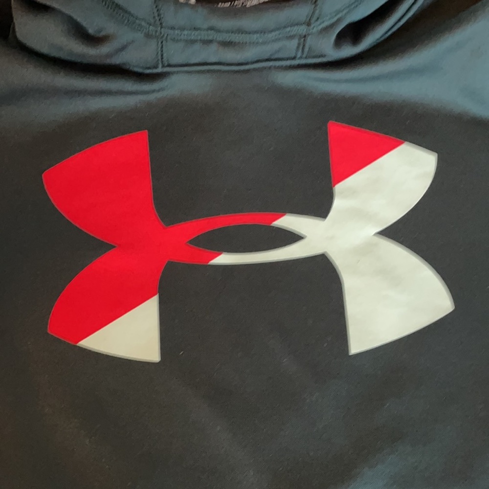 UnderArmour hooded black & pink sweatshirt youth size Medium - Picture 5 of 6